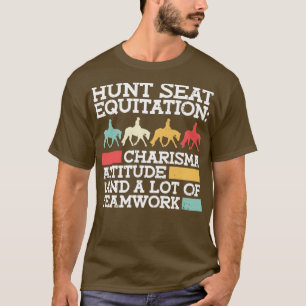 T-shirt Equitation De Siège Chasse Charisma Attitude Et Be