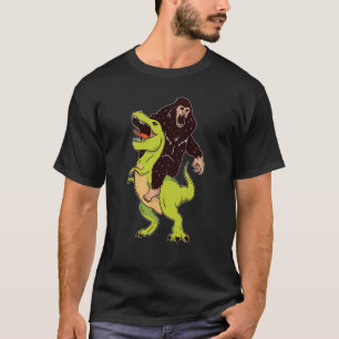T-shirt équitation Dinosaur Sasquatch Rex Tyrannosaurus