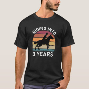 T-shirt Équitation en 3 ans - Cheval Rider