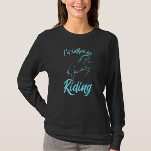 T-shirt Équitation Équestre Carte D'Idée D'Équitation Plut