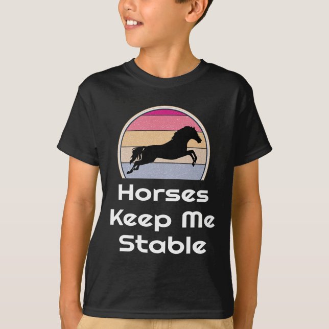 T-shirt Équitation Équestre cavalier équitation Cheval Gar (Devant)