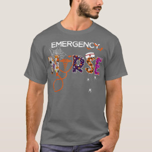 T-shirt ER Nurse Emergency Nurse Nursing Costume Spooky Ha