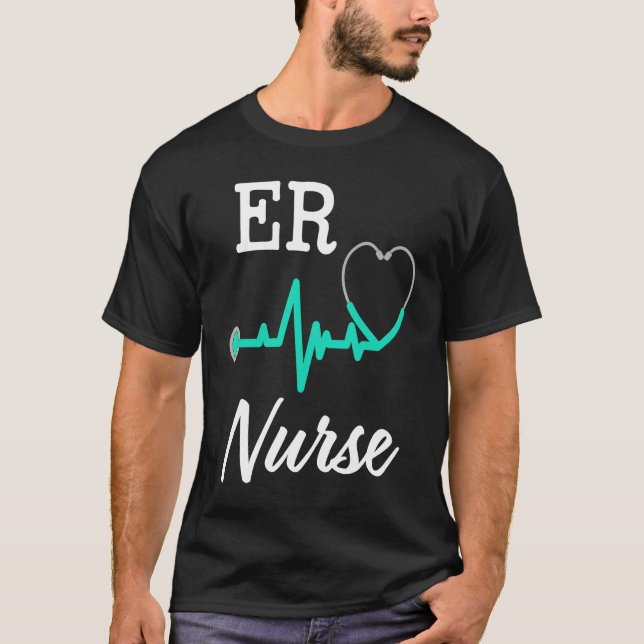 T-shirt ER Nurse womens  Emergency Room Nursing RN (Devant)