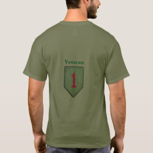 T-shirt ęr Rouge 1 Fort Riley d'identification