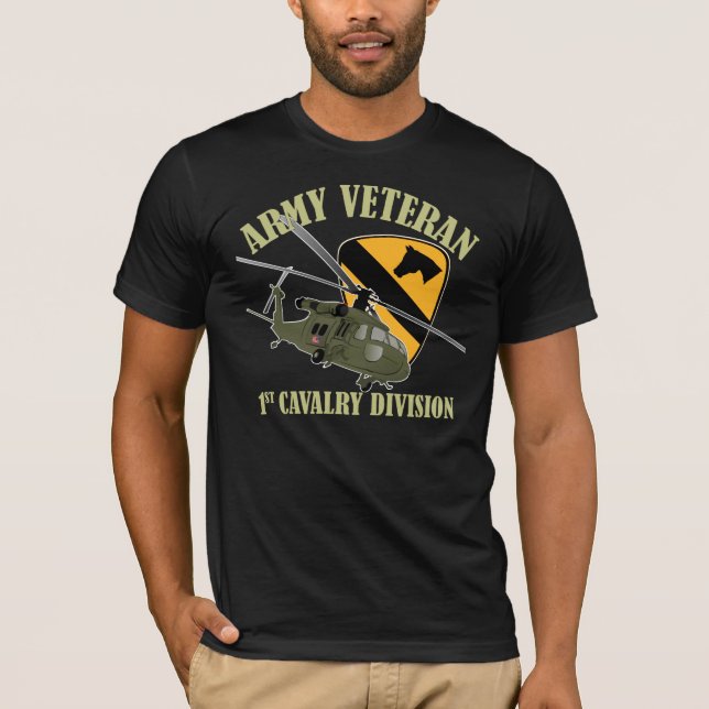 T-shirt ęr Vétérinaire de Cav - UH60 Blackhawk (Devant)