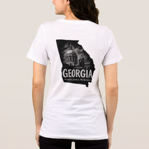 T - Shirt erfasst das Herz und das Erbe Georgiens