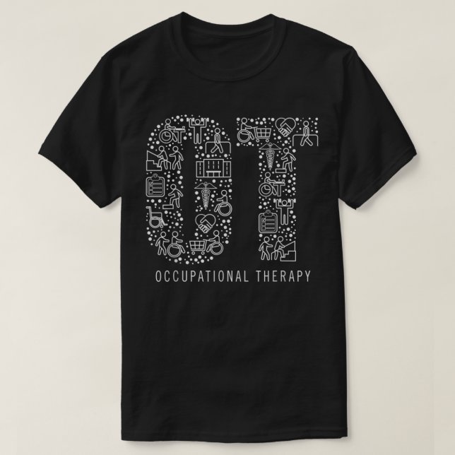T-shirt Ergothérapie OT Mois-Thérapiste Cadeau (Design devant)