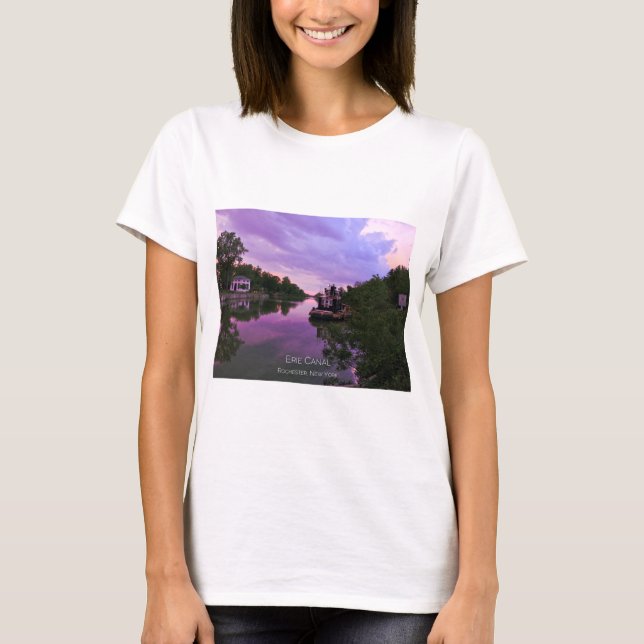 T - Shirt - Erie Canal bei Sunset (Vorderseite)