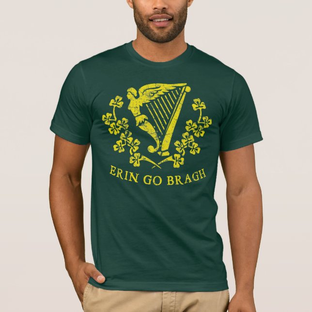 T-shirt Erin Go Tee - shirts de la harpe Bragh (Devant)