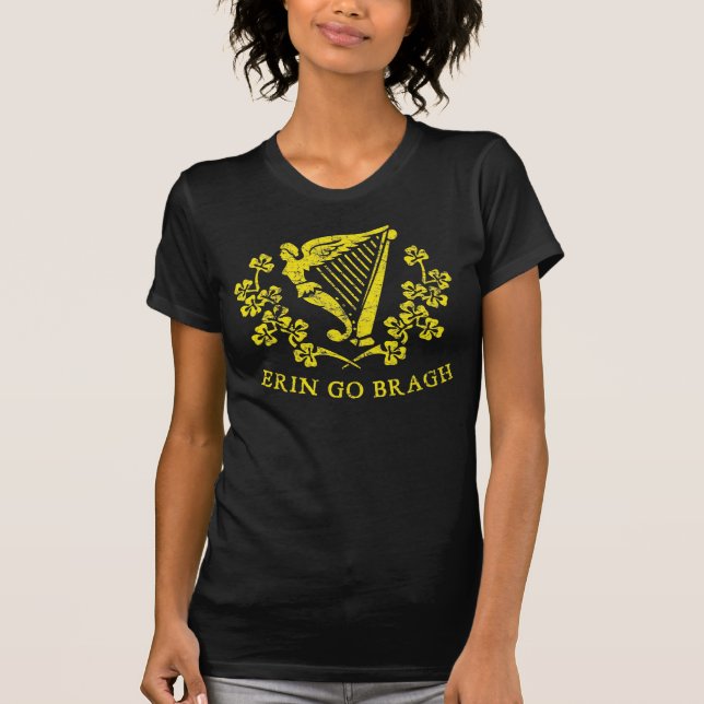 T-shirt Erin vont tee - shirt d'harpe de Bragh (Devant)