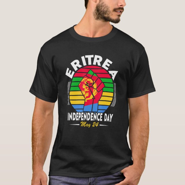 T-shirt Eritrea Independence Day I Love the Flag Eritrea (Devant)