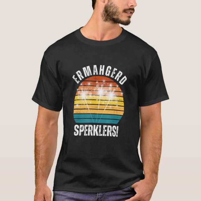 T-shirt Ermahgerd Sperklers Appareils (Devant)