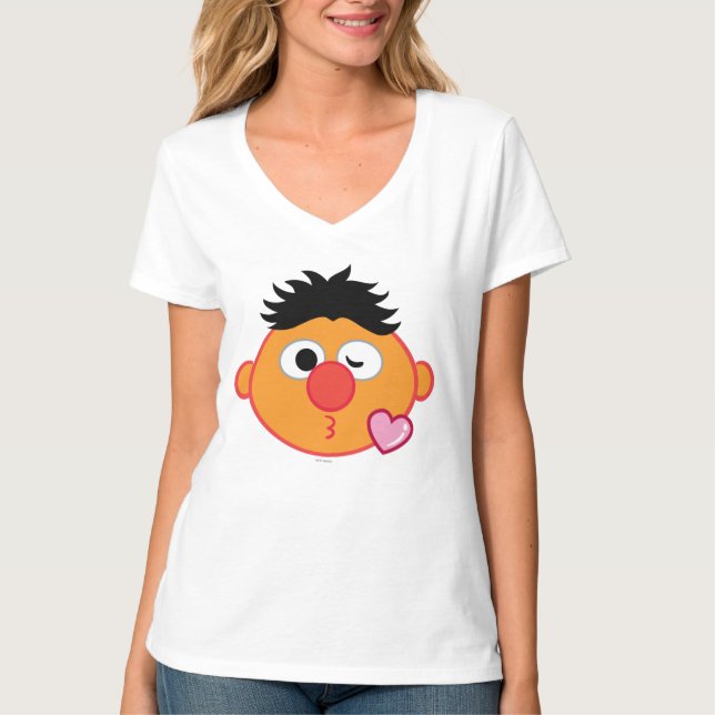 T-shirt Ernie Face lance un baiser (Devant)
