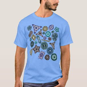 T-shirt Ernst Haeckel Diatomées jetées dans les teintes de