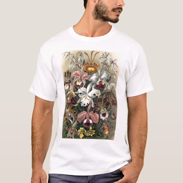 T-shirt Ernst Haeckel - Orchideae (Devant)