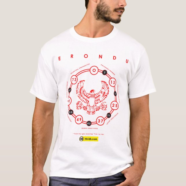 T-shirt "Erondu" (plan pendant la vie) (Devant)