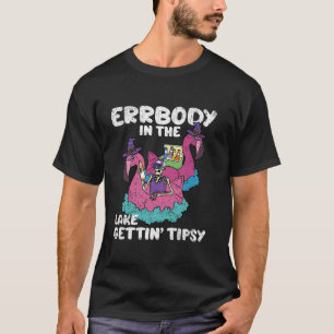 T-shirt Errbody Dans Le Lac Obtenir Tipsy Halloween Drôle