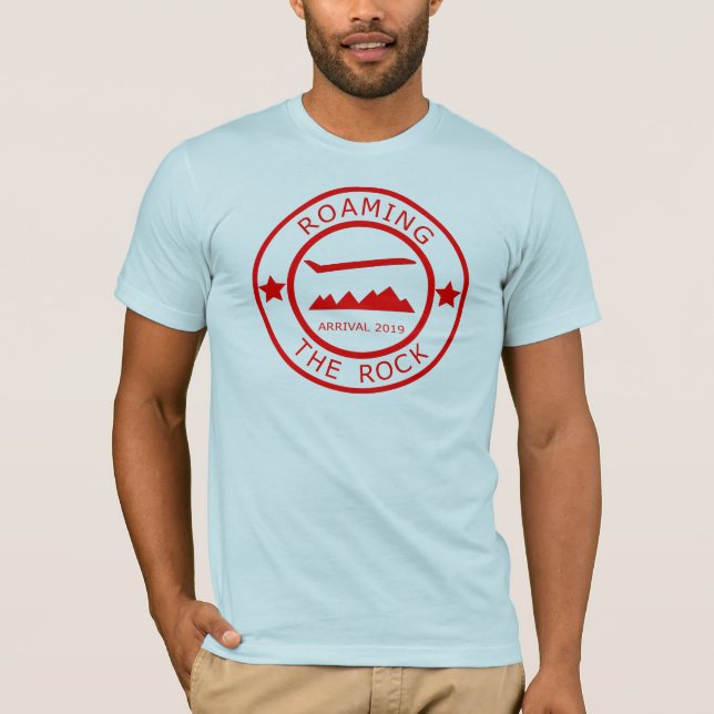 T-shirt Errer le timbre de passeport de roche du Skyclub (Devant)
