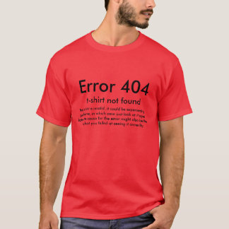 T-shirt Erreur 404