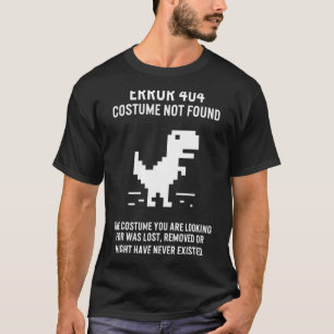 T-shirt Erreur 404 Costume Non Trouvé Costume D'Halloween 