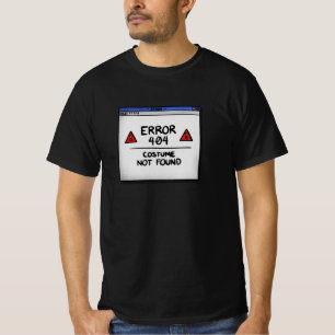 T-shirt Erreur 404 Costume Non Trouvé – Drôle de Tech Hall