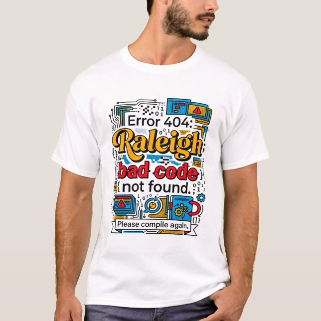 T-shirt Erreur 404 Thème de code de programmation informat (Devant)