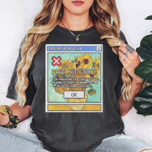 T-shirt Erreur 404 Tournesols Van Gogh Glitch Art