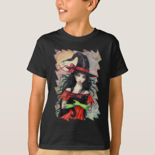 T-shirt Erreur d'automne Halloween sorcière et chat noir
