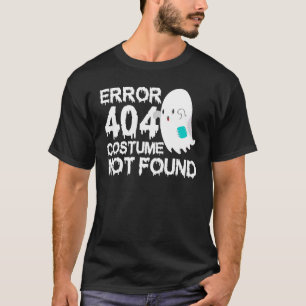 T-shirt Erreur Ghost Ghost Boo 404 Costume Non Trouvé Hall