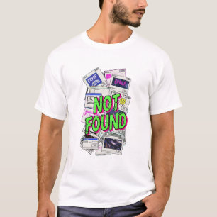 T-shirt Erreur numérique Pop-up Glitch Art Non Trouvé