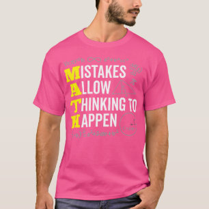 T-shirt Erreurs : autoriser la pensée à se produire Citati