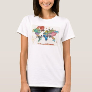 T-shirt Errez souvent, errez toujours carte avec la