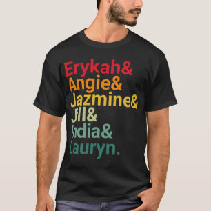 T-shirt Erykah, Angie, Jazmine, Inde, Lauryn Sunset Retro