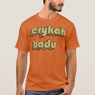 T-shirt Erykah Badu Vintage Rainbow Typographie les années