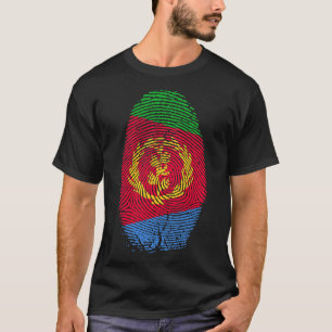 T-shirt Erythrée Drapeau Empreinte C'est dans mon ADN Cade
