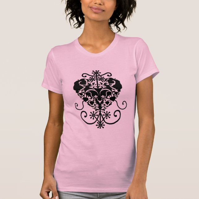 T-shirt Erzulie, déesse d'amour de vaudou (Devant)