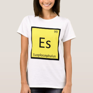 T-shirt Es - Euoplocephalus Dinosaure Élément Chimique