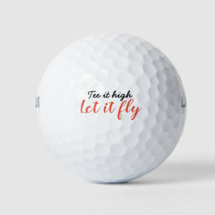 T-Shirt es hoch, lass es fliegen Golfball