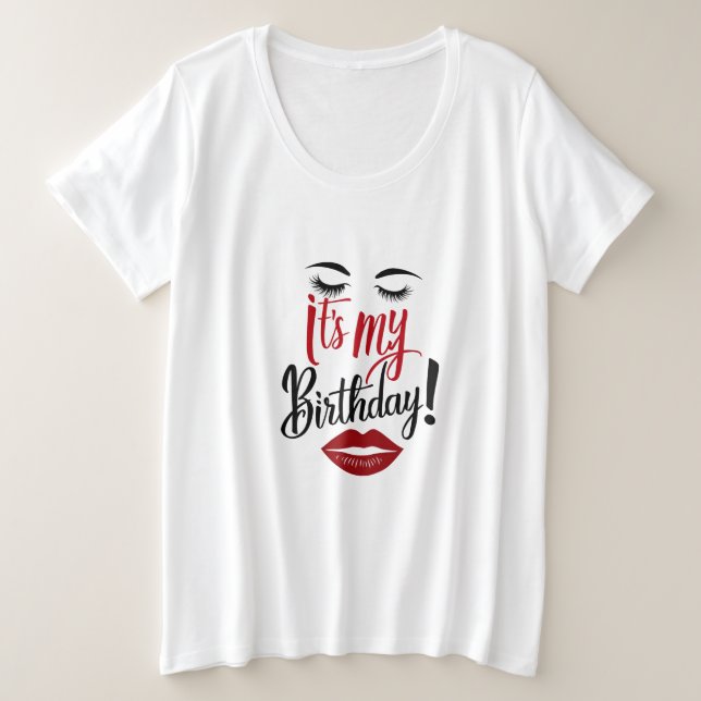 T - Shirt - Es ist mein Geburtstag (Design vorne)