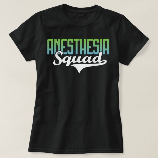 T-shirt Escadron d'anesthésie - Infirmière anesthésiste An (Design devant)