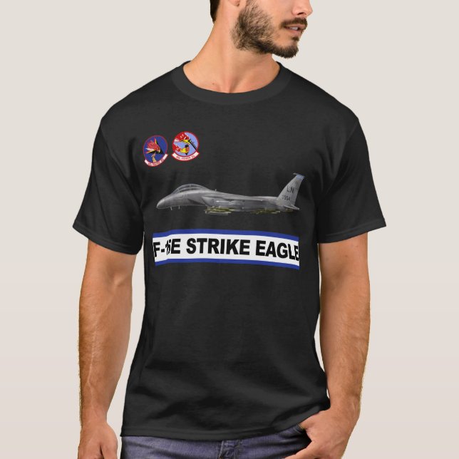 T-shirt Escadron de chasse d'Eagle de grève de F-15E 492nd (Devant)