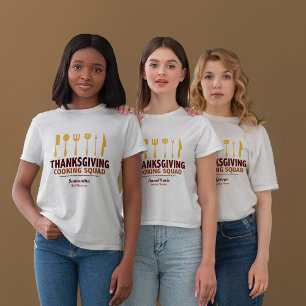 T-shirt Escadron de Cuisine de Thanksgiving