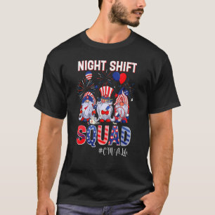 T-shirt Escadron De Navires De Nuit Cma Vie Infirmière Pat