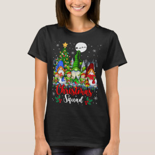 T-shirt Escadron de Noël Trois Elfes de Père Noël Gnomes X