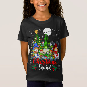 T-Shirt Escadron de Noël Trois Elfes de Père Noël Gnomes X