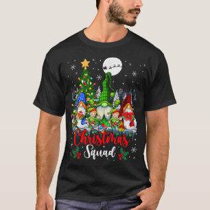 T-shirt Escadron de Noël Trois Elfes de Père Noël Gnomes X