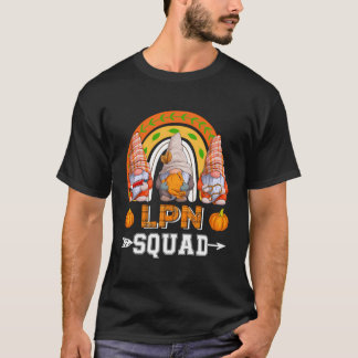 T-shirt Escadron Lpn Trois Gnomes Citrouilles de l'automne