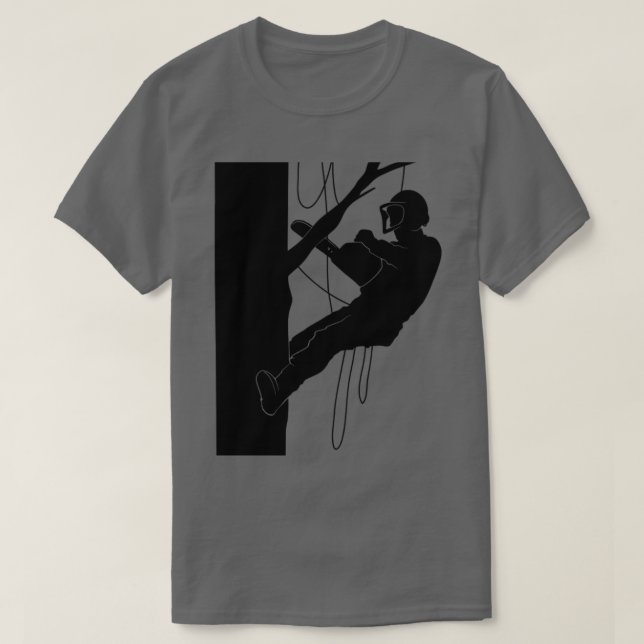 T-shirt Escalade Arbre Arboriste de coupe Arbre (Design devant)