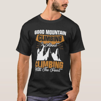 T-shirt Escalade Avec Heart Mountain Escalade Pour Trek
