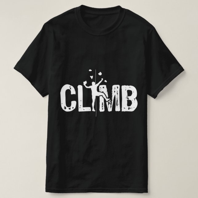 T-shirt Escalade Bouldering Mur Climber Rock Escalade Mont (Design devant)